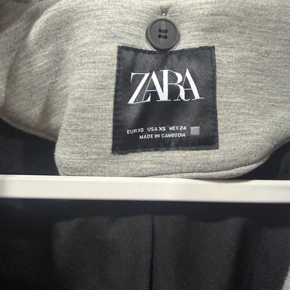 Zara contrasting coat - Picture 5 of 5